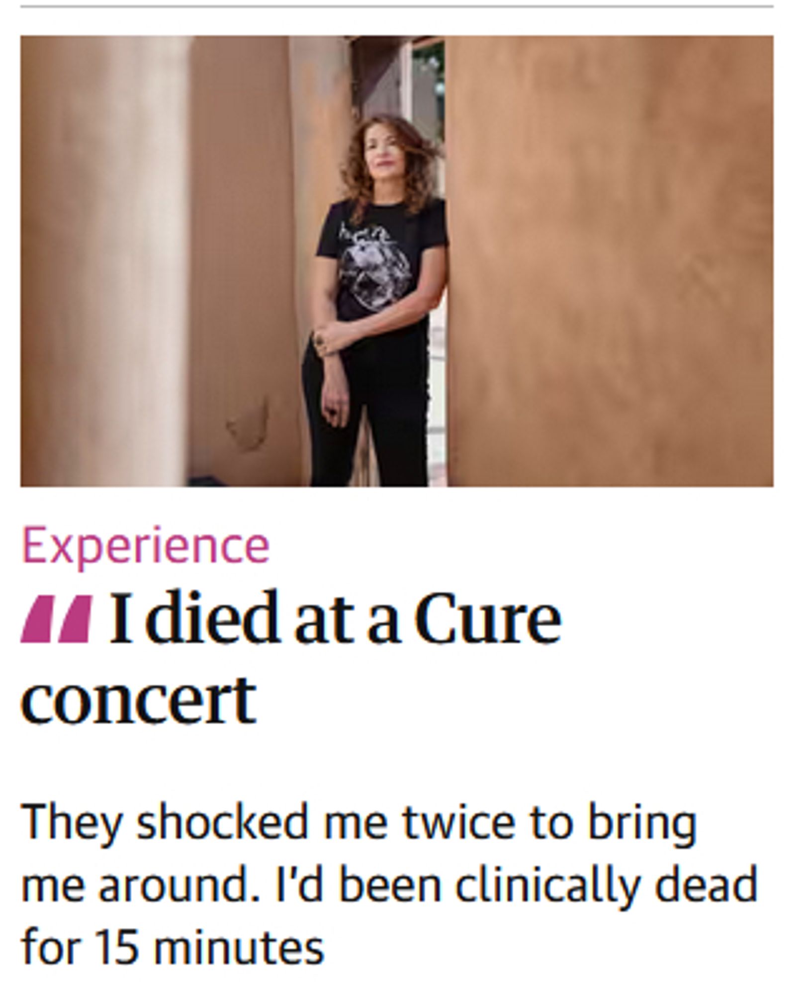 I died at a Cure concert