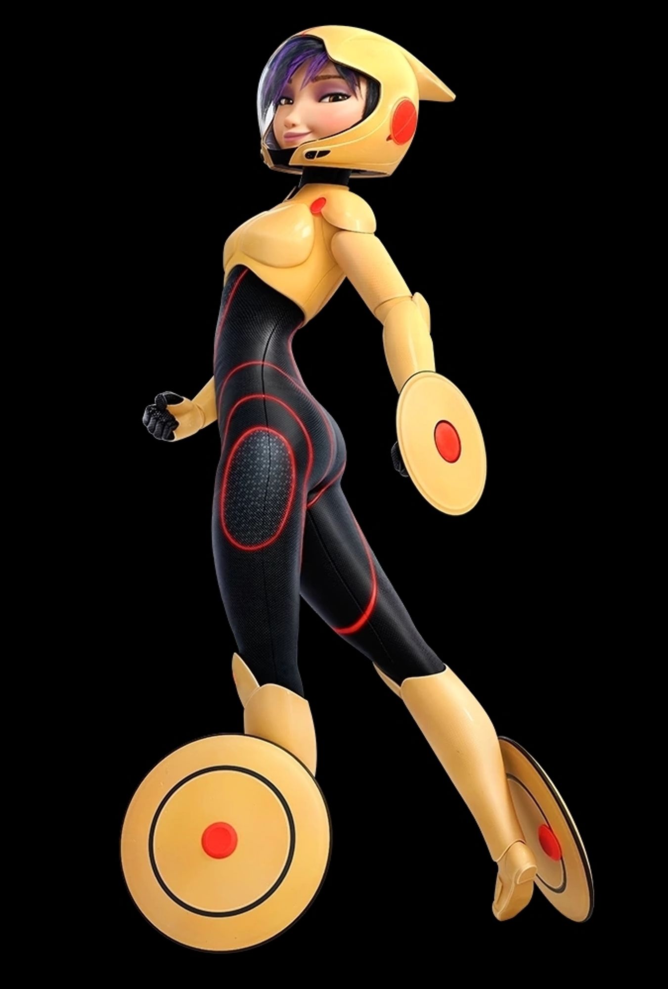 Photo of go go tomago from big hero 6 in her supersuit