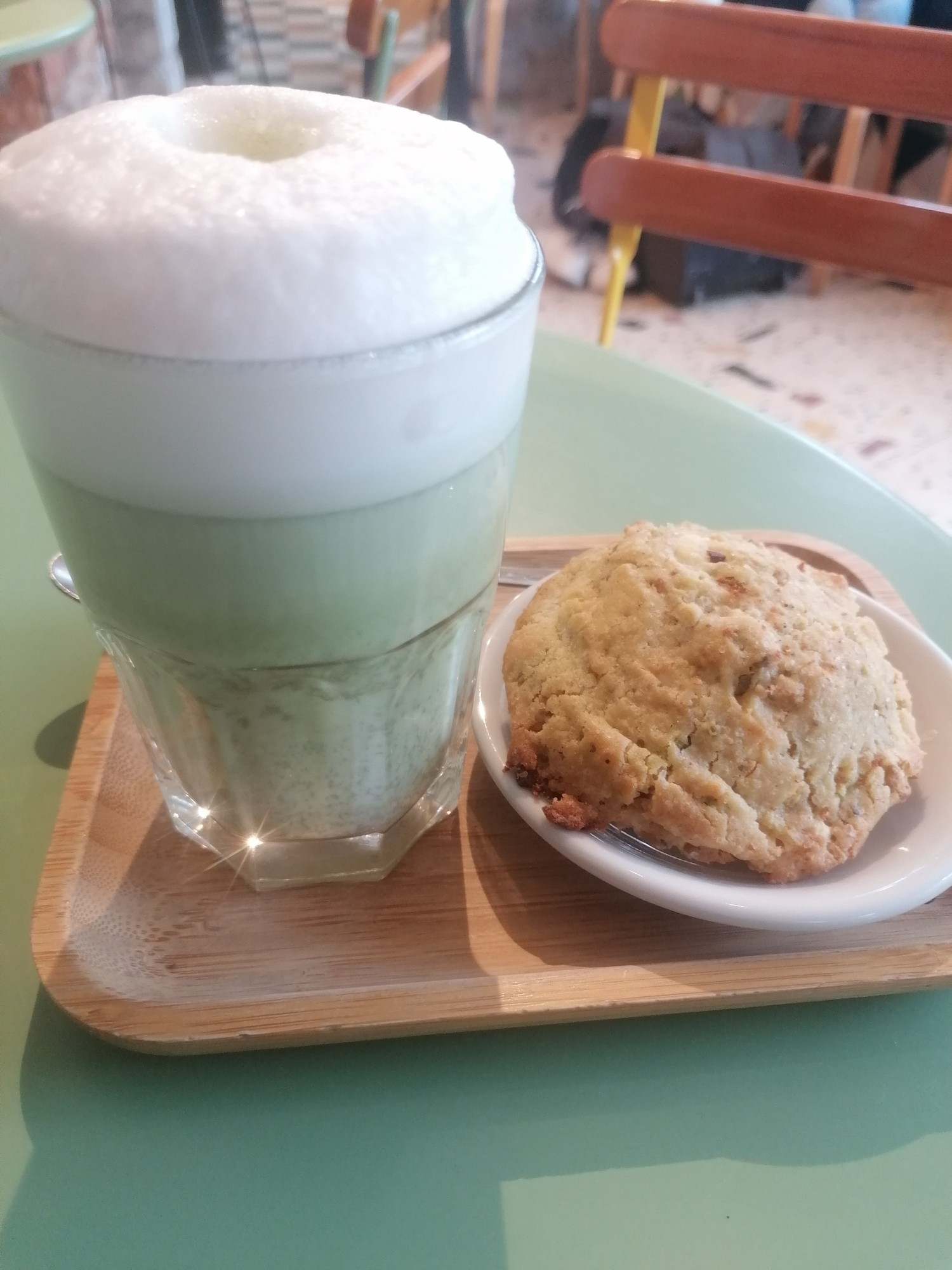 Matcha latte cookie