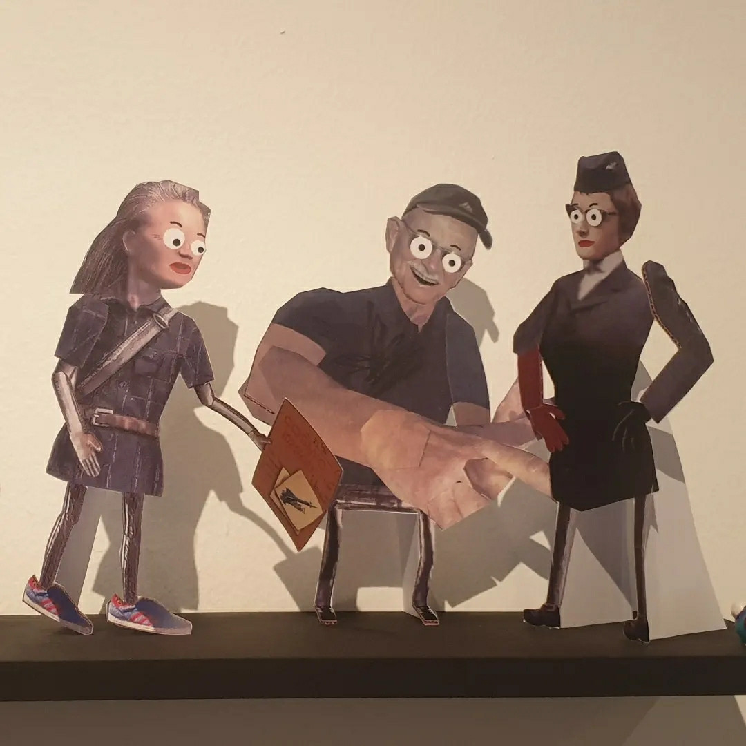 Comic Spy Parents cutouts