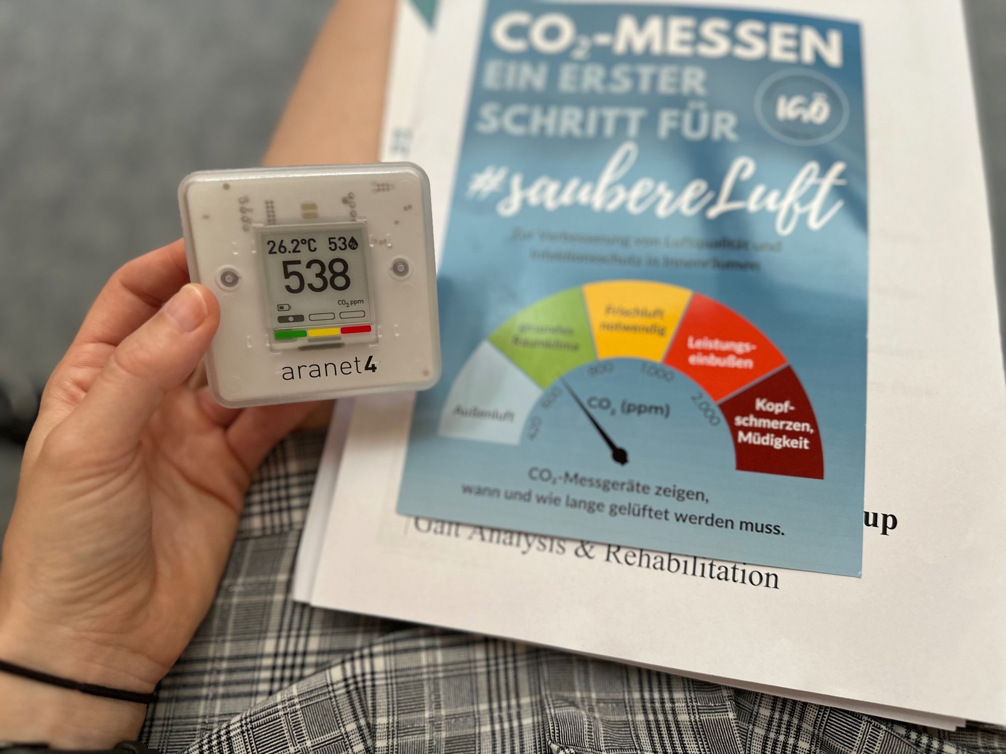 538ppm Raumluftqualität