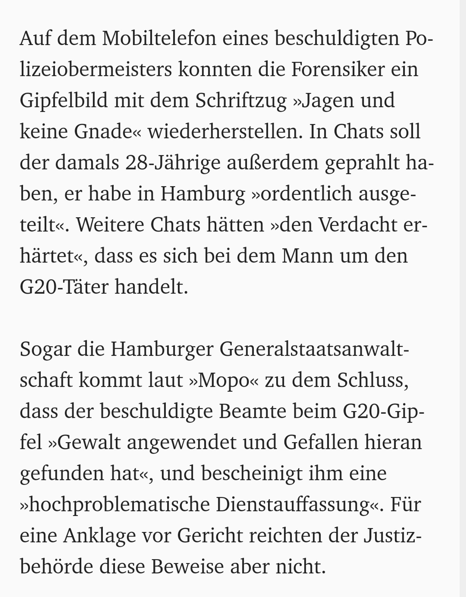 Screenshot: Ausschitt aus dem verlinkten Artikel.