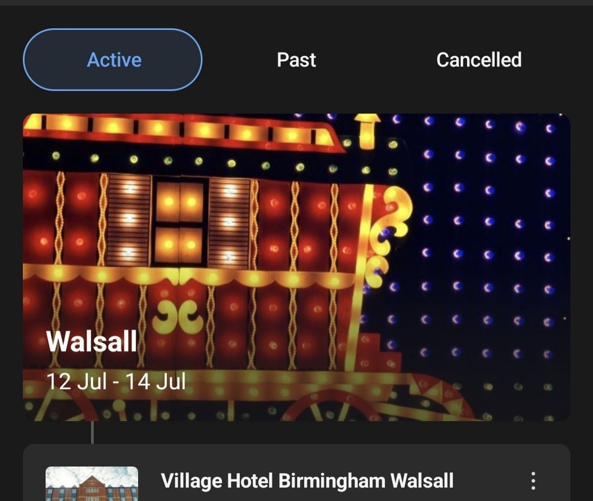 Booking a hotel for 12th and 14 july in walsall