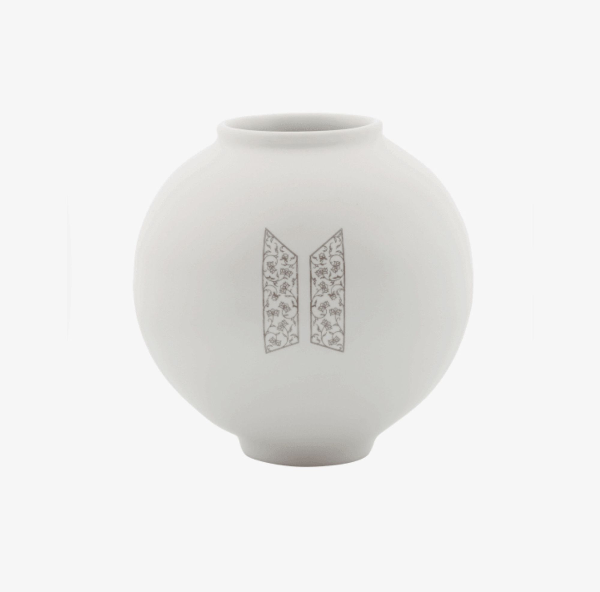 Moon Jar with BTS logo