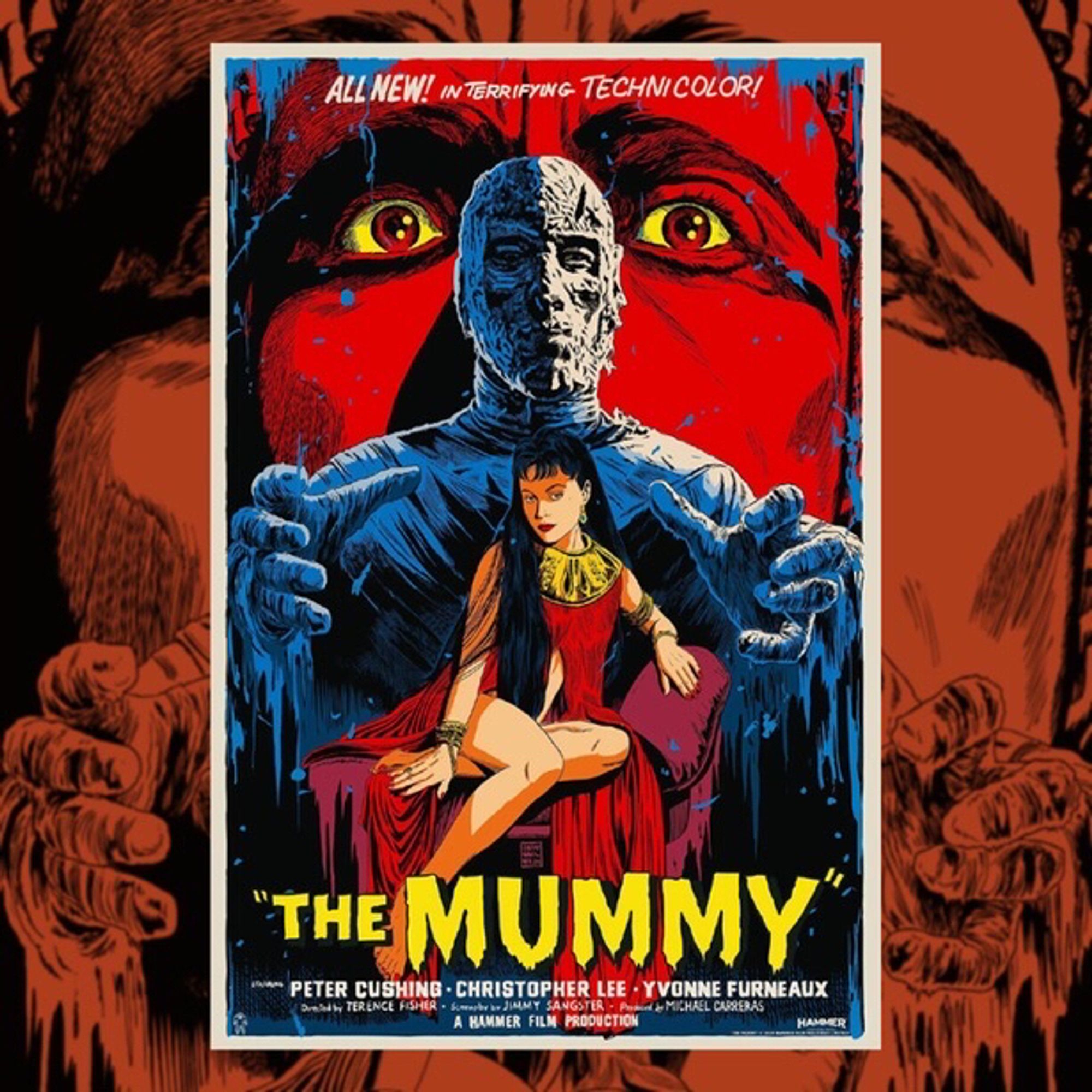 Alternative movie poster for THE MUMMY with Christopher Lee as the mummy