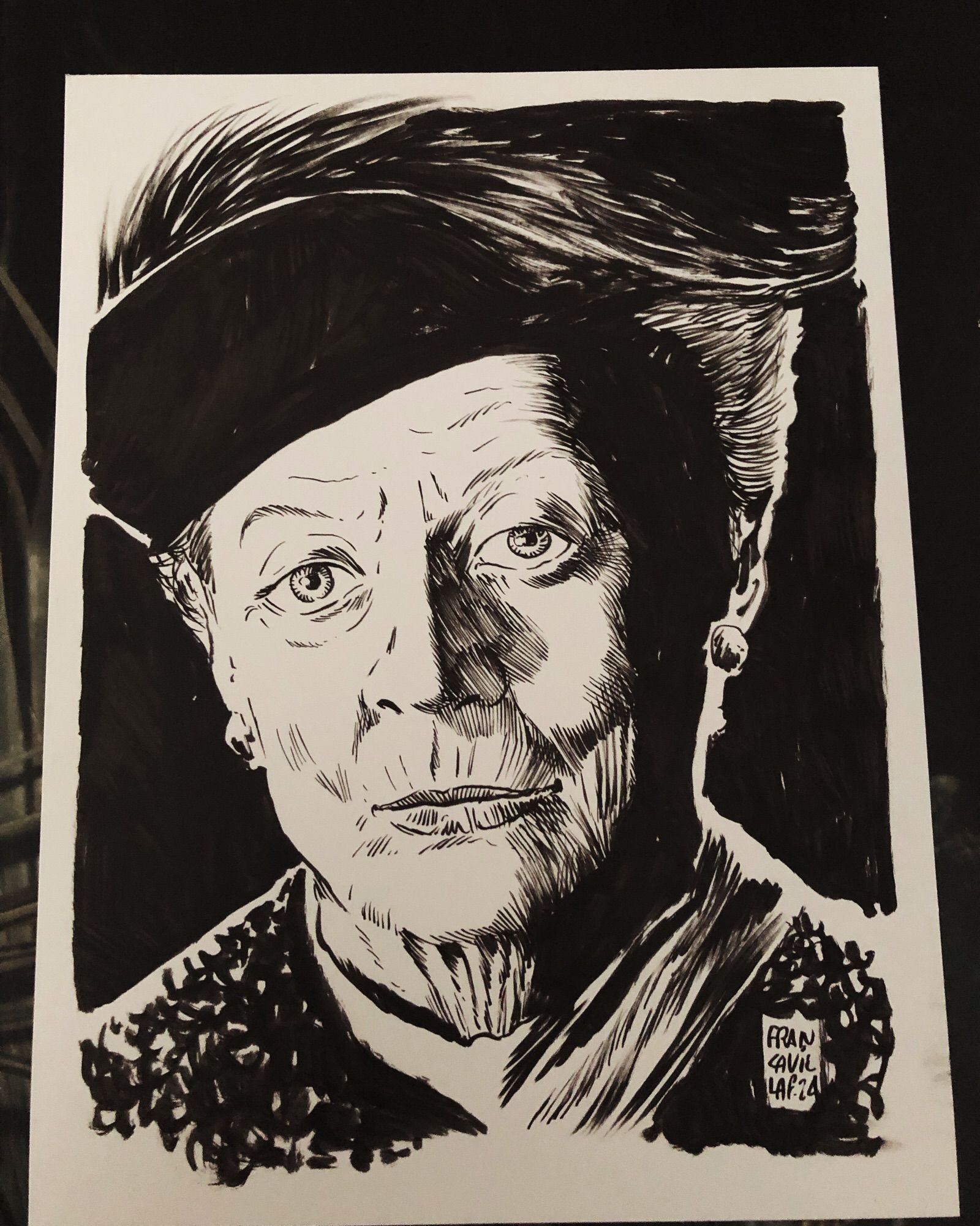 Portrait of legendary actress Maggie Smith