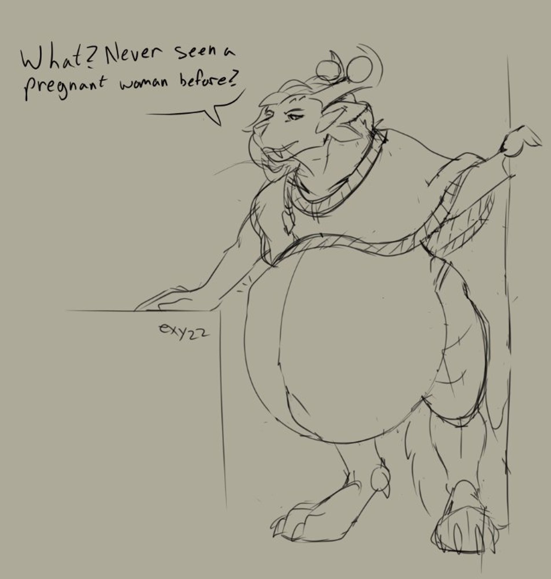 A *Very* pregnant charr