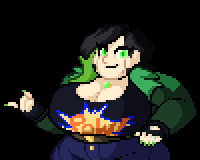 A sprite of my sona talking.