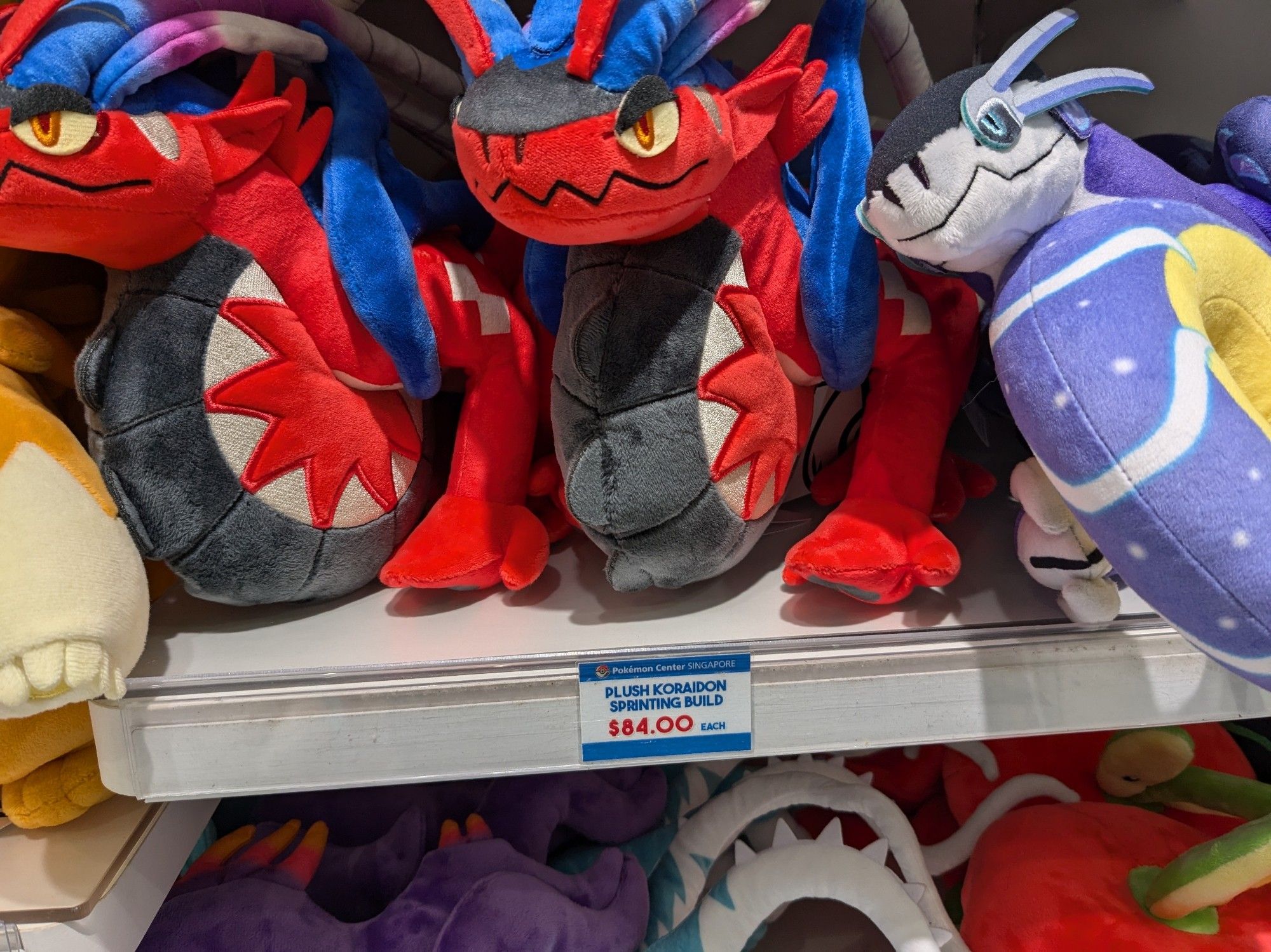 koraidon sprinting build plushie with an 84 SGD price tag