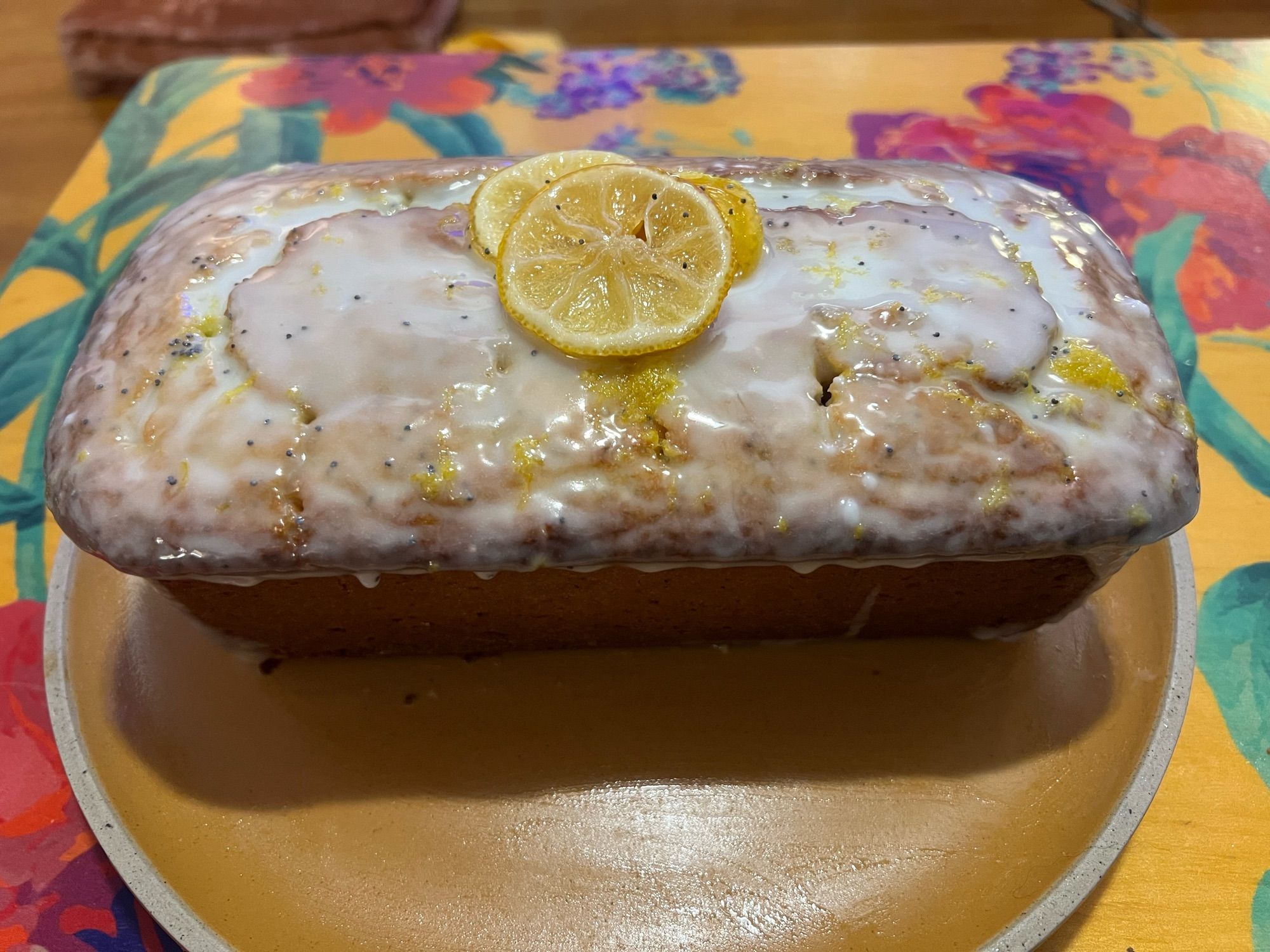 A lemon poppyseed loaf