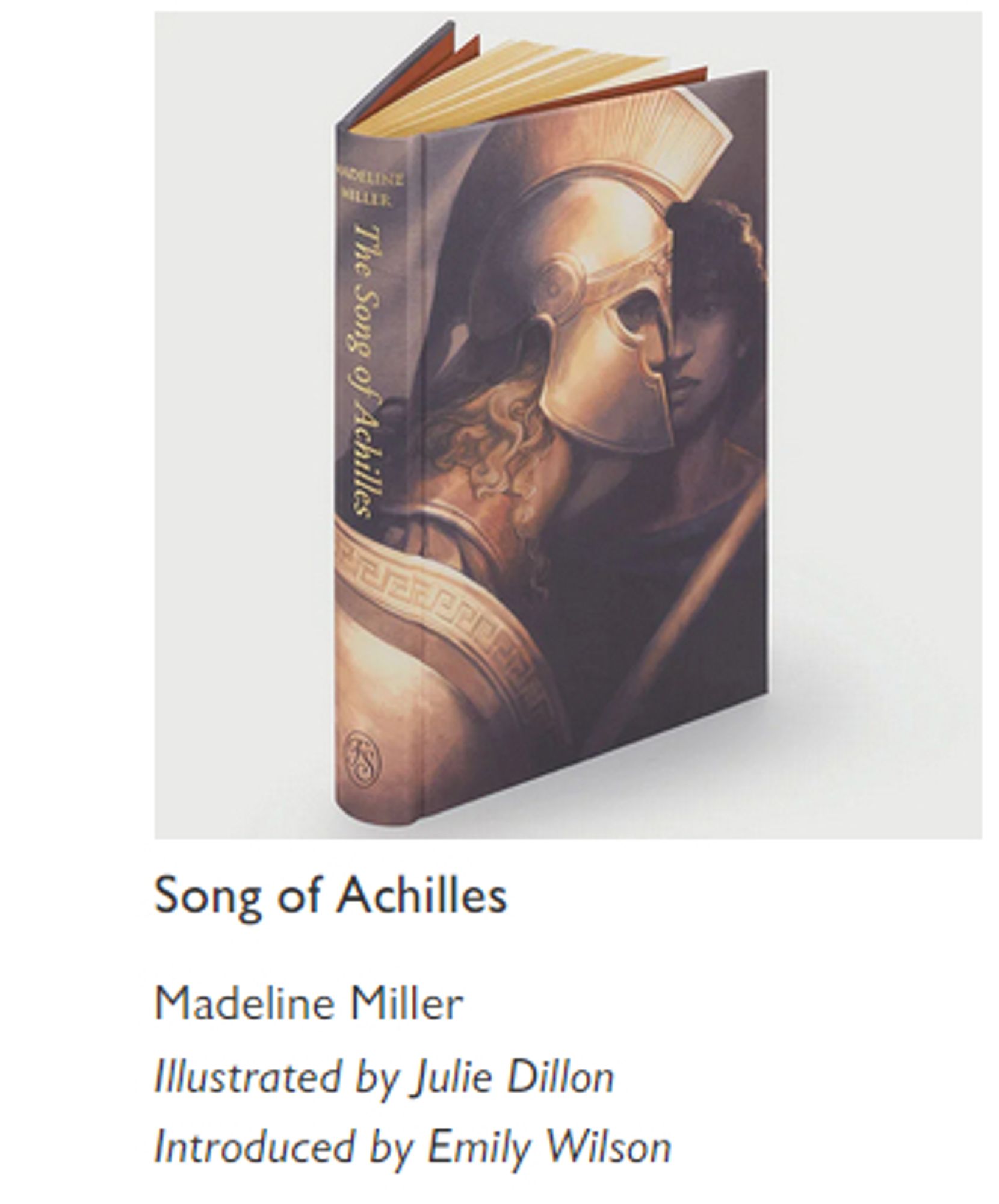 upcoming Folio Society illustrated edition of The Song of Achilles by Madeline Miller


(i did the pictures 👀)