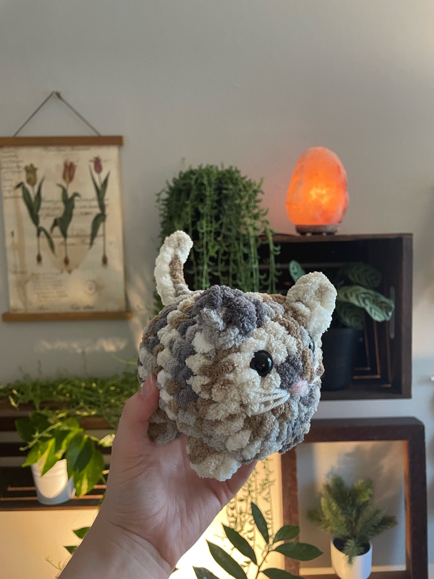 small crochet kitten plushie 