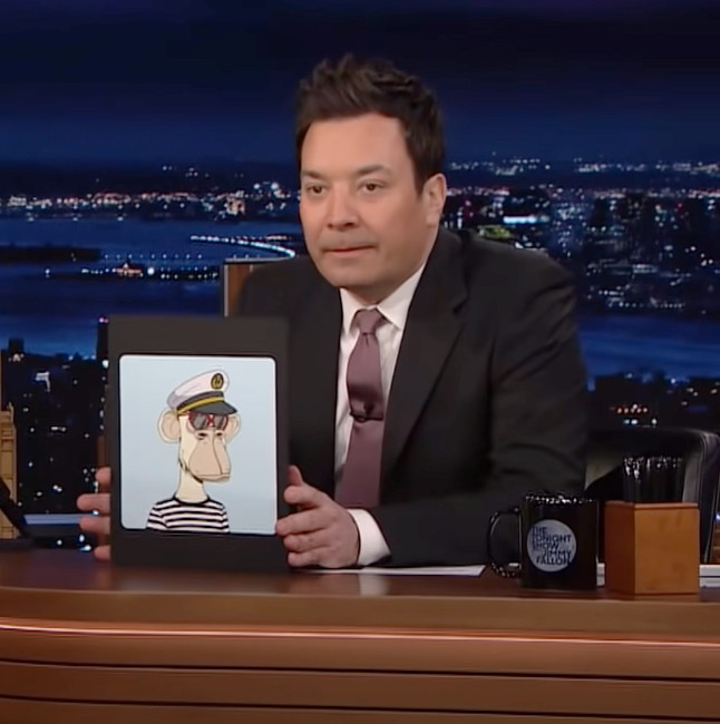 Jimmy Fallon grifting with his NFT
