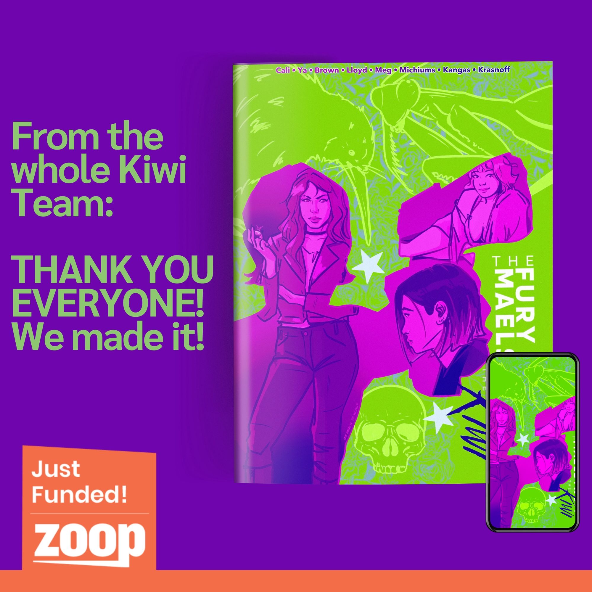 From the whole Kiwi Team: thank you everyone! We made it! Just funded on Zoop.