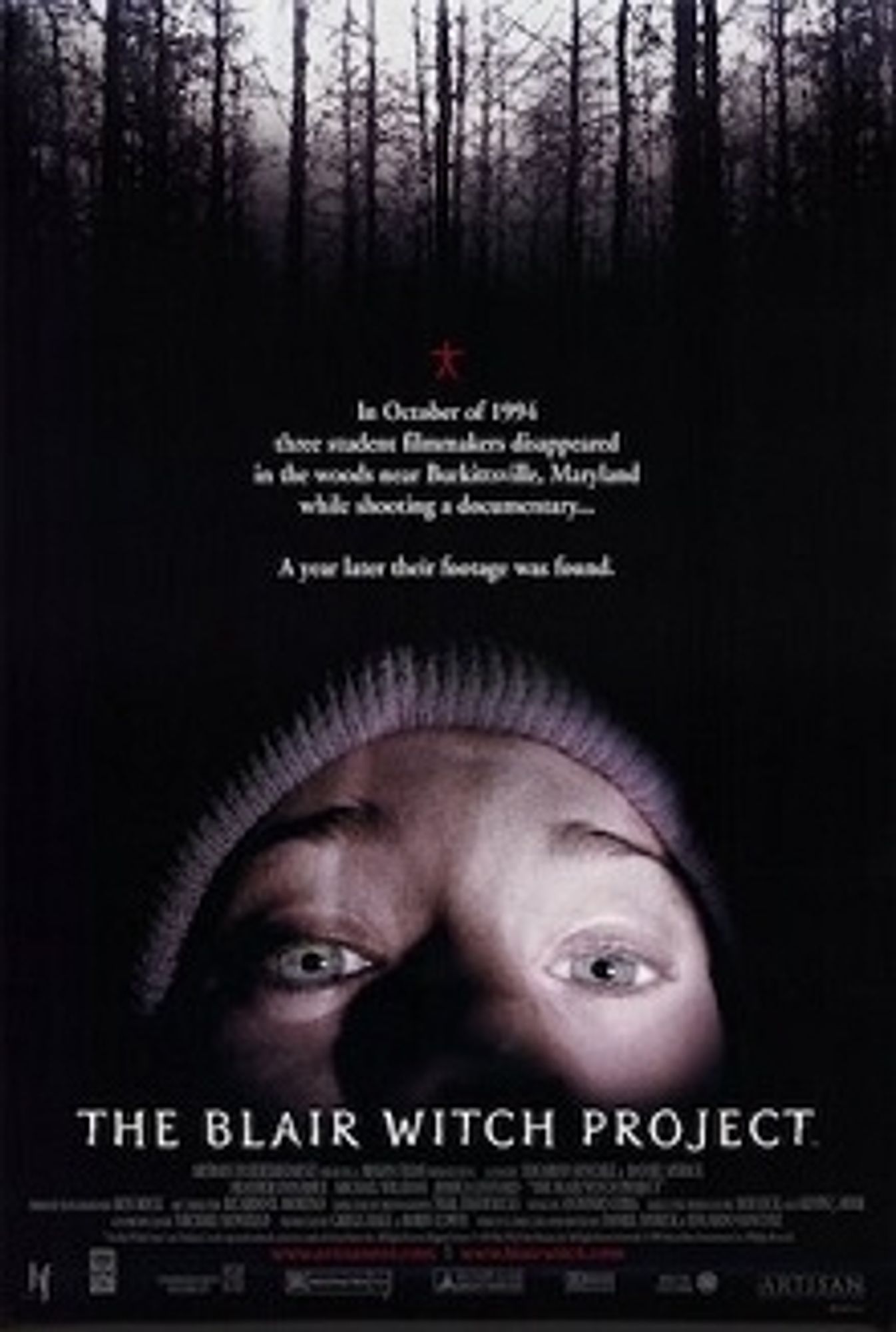 Movie poster for The Blair Witch Project