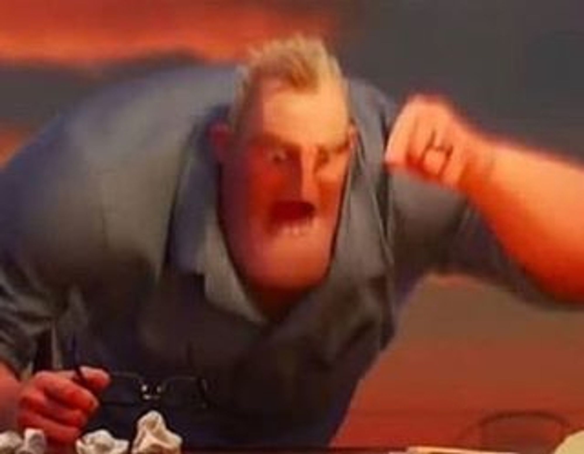 that one image of mister incredible being really angry