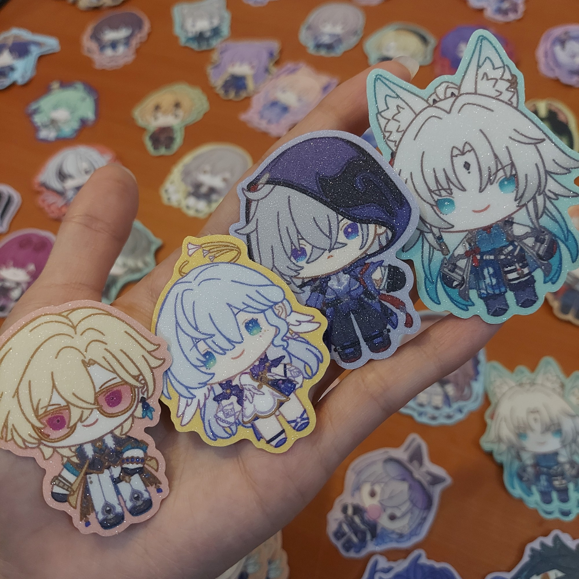 Honkai Star Rail Glitter Stickers