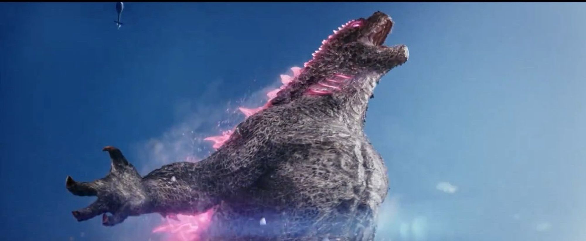 A still from Godzilla X Kong of Pink Godzilla.