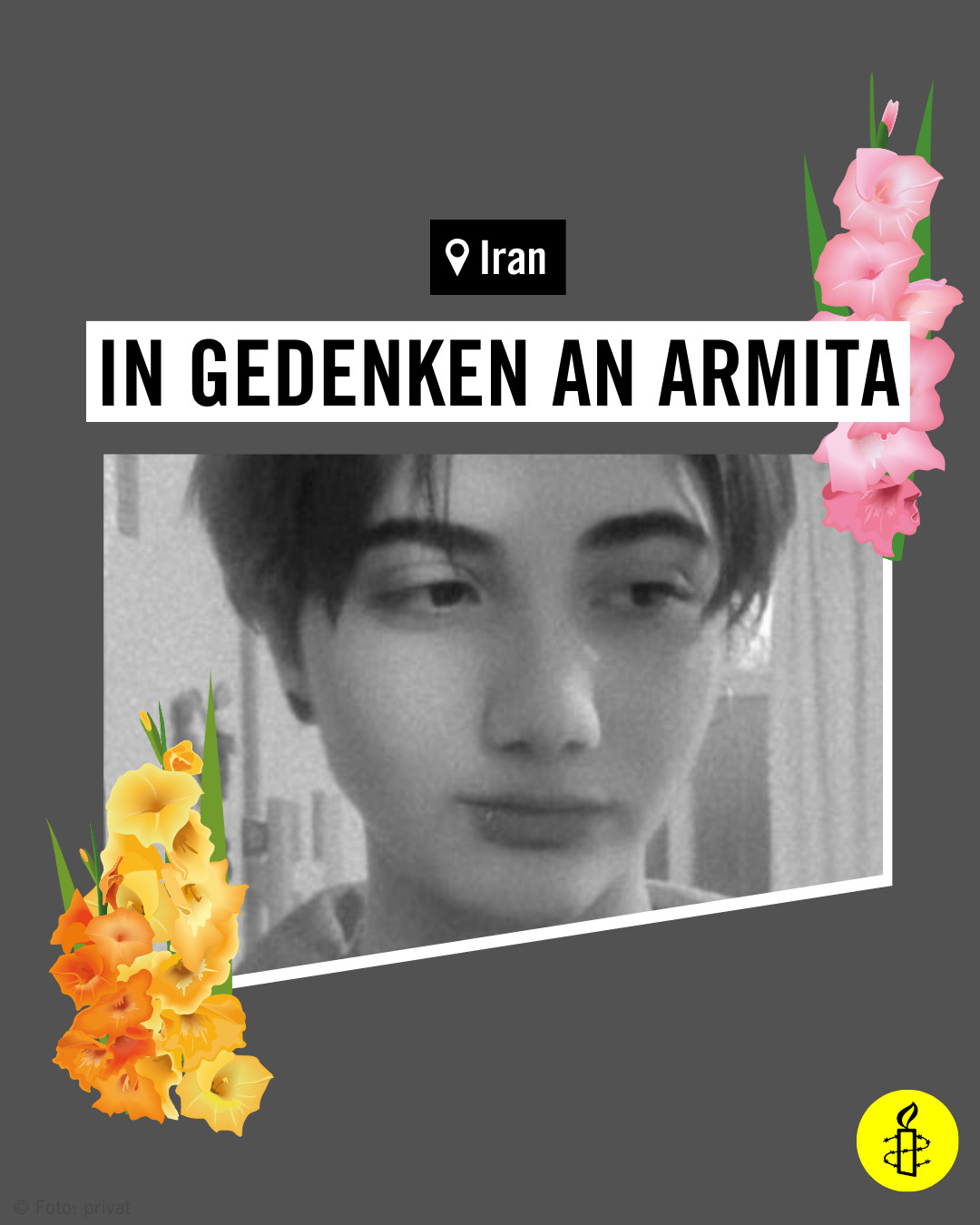 In Gedenken an Armita.