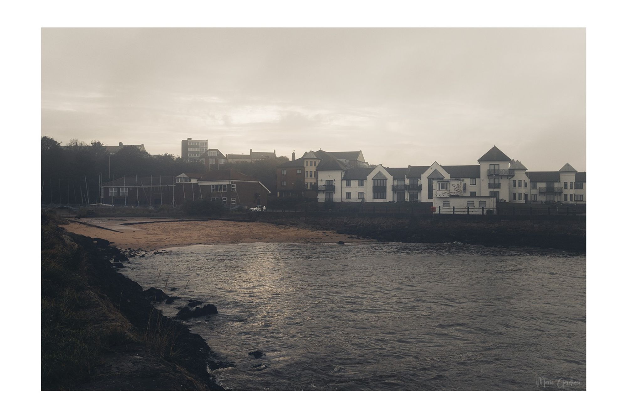 Shields looking hazy and wet in a lull in the rain