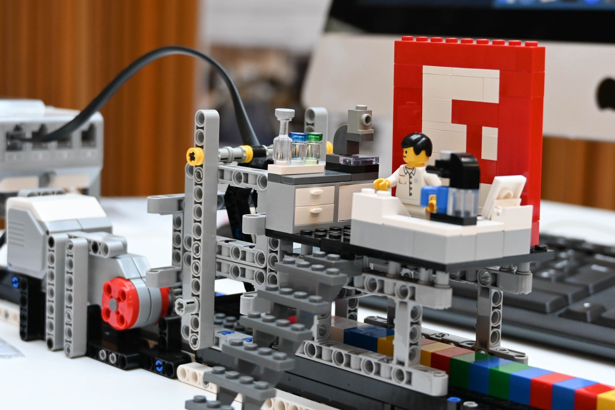 Lego DNA-sequencing display at the GBSN launch