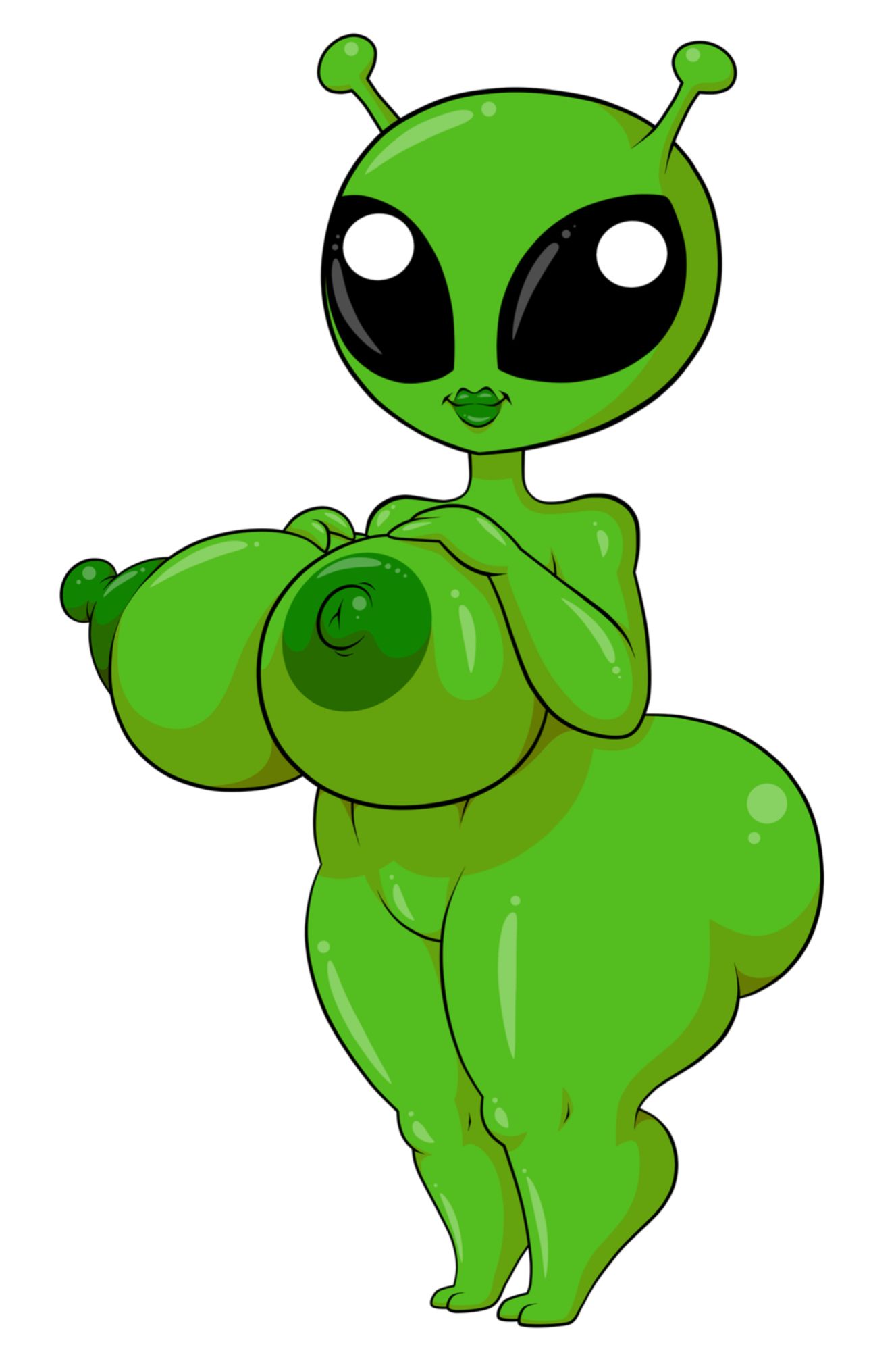 Green Chibian Alien