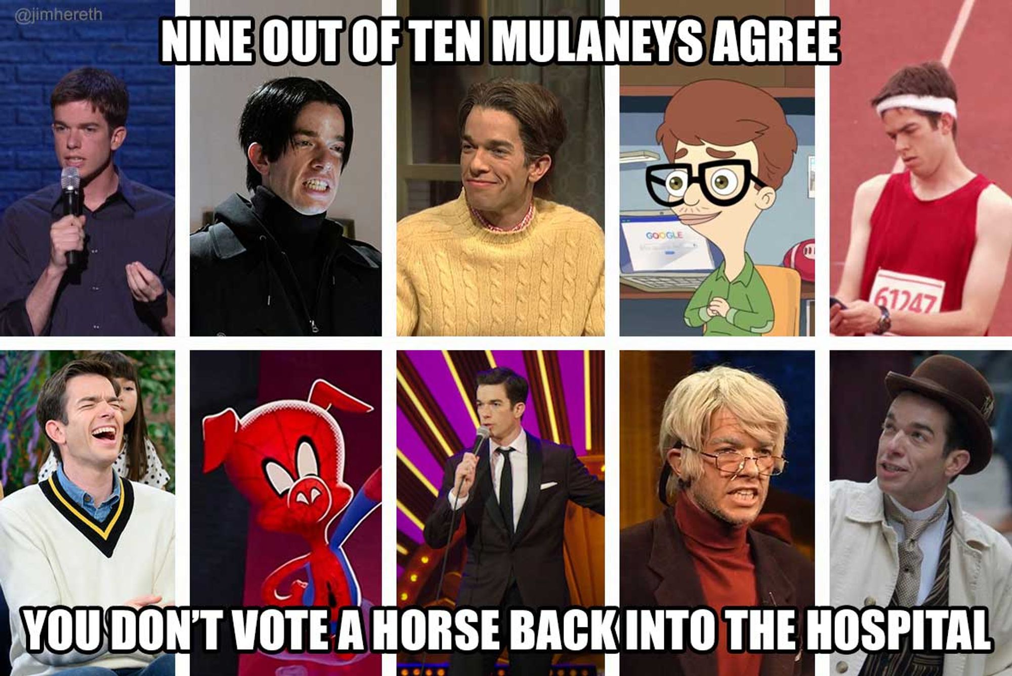 Nine out of ten Mulaneys agree. You don't vote a horse back into the hospital.