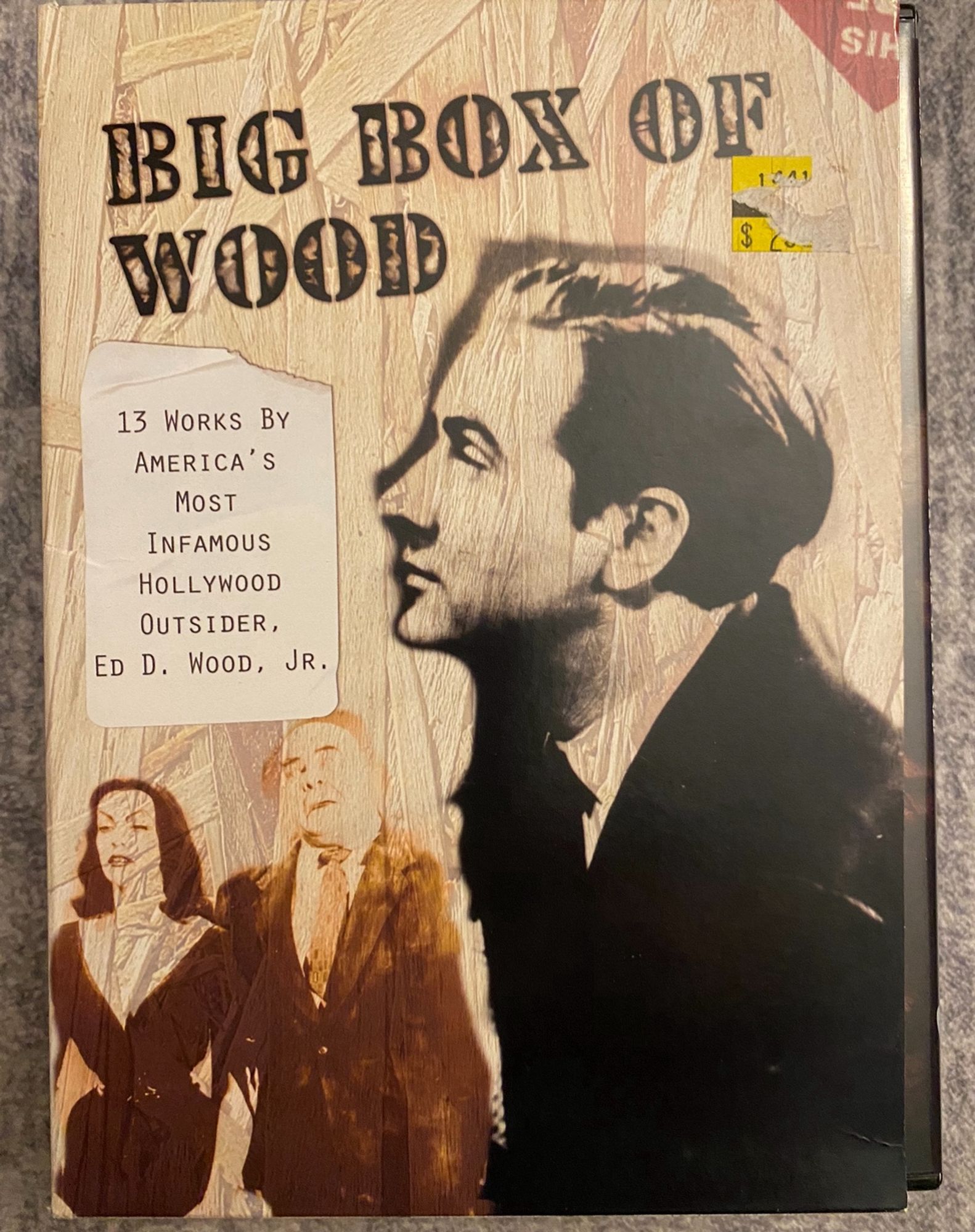 Box cover for the DVD set of Ed Wood films titled “A Big Box of Wood”