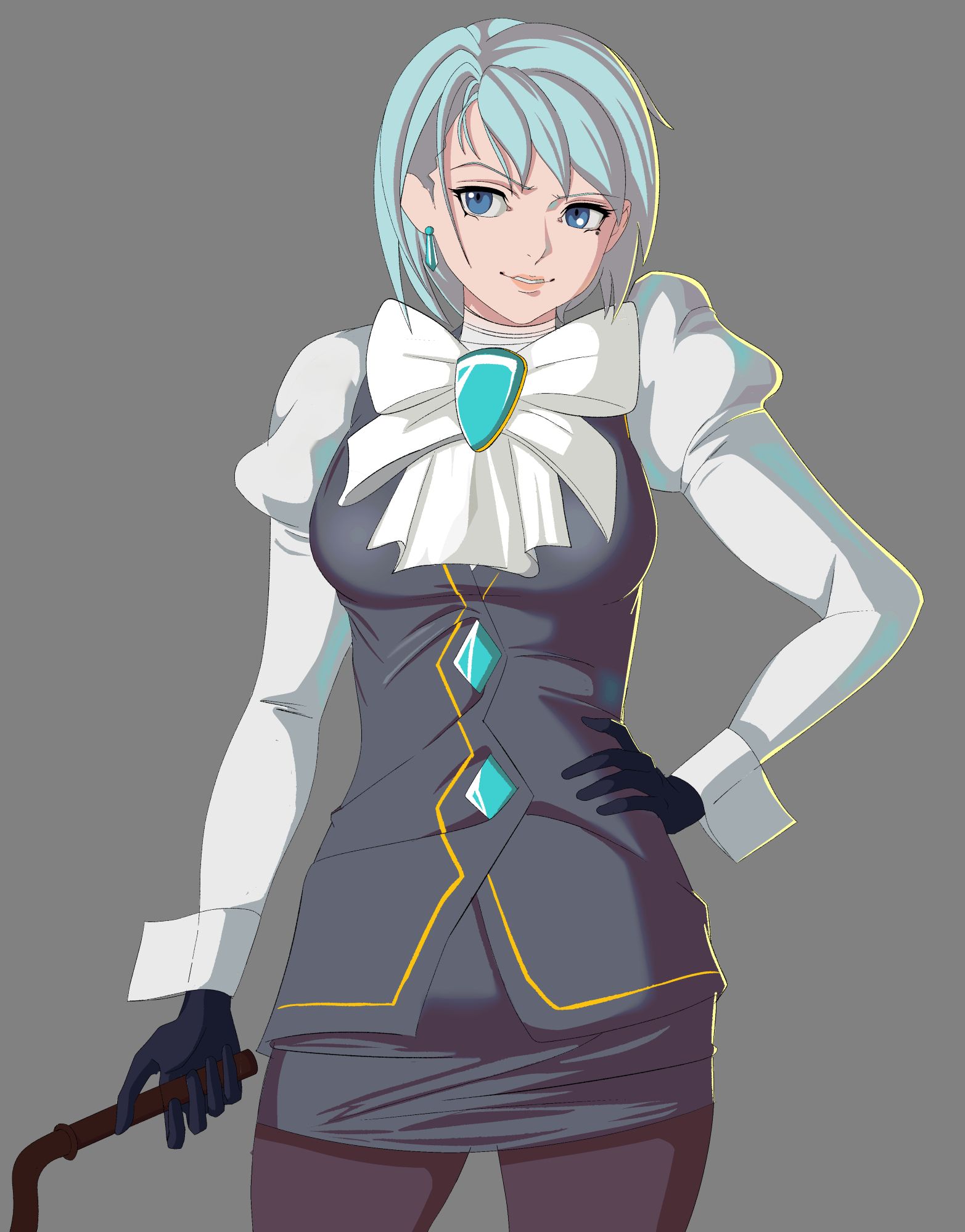 A work in progress of my Franziska von Karma art piece!