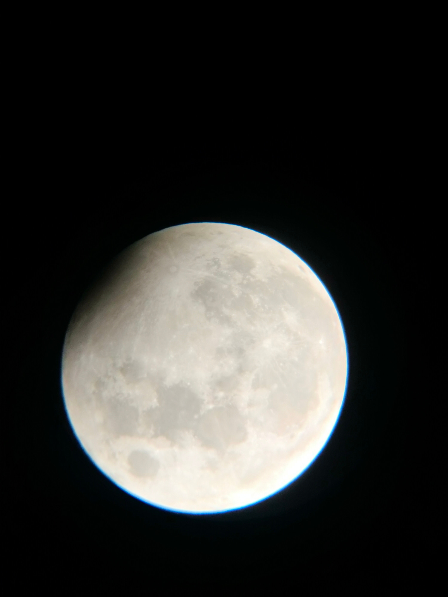 Picture of today's Lunar eclipse towards the end of the eclipse