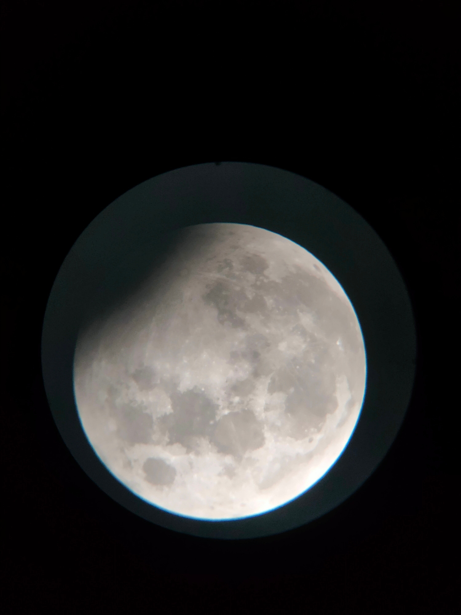 Picture of today's Lunar eclipse some time after the peak