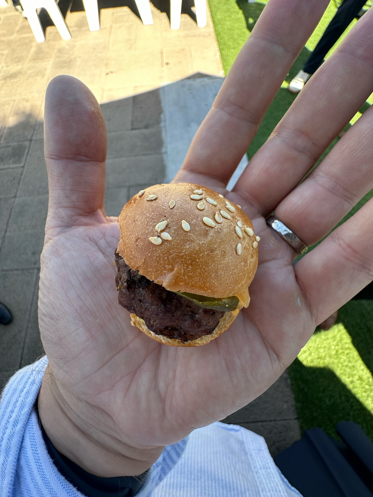 tiny hamburger