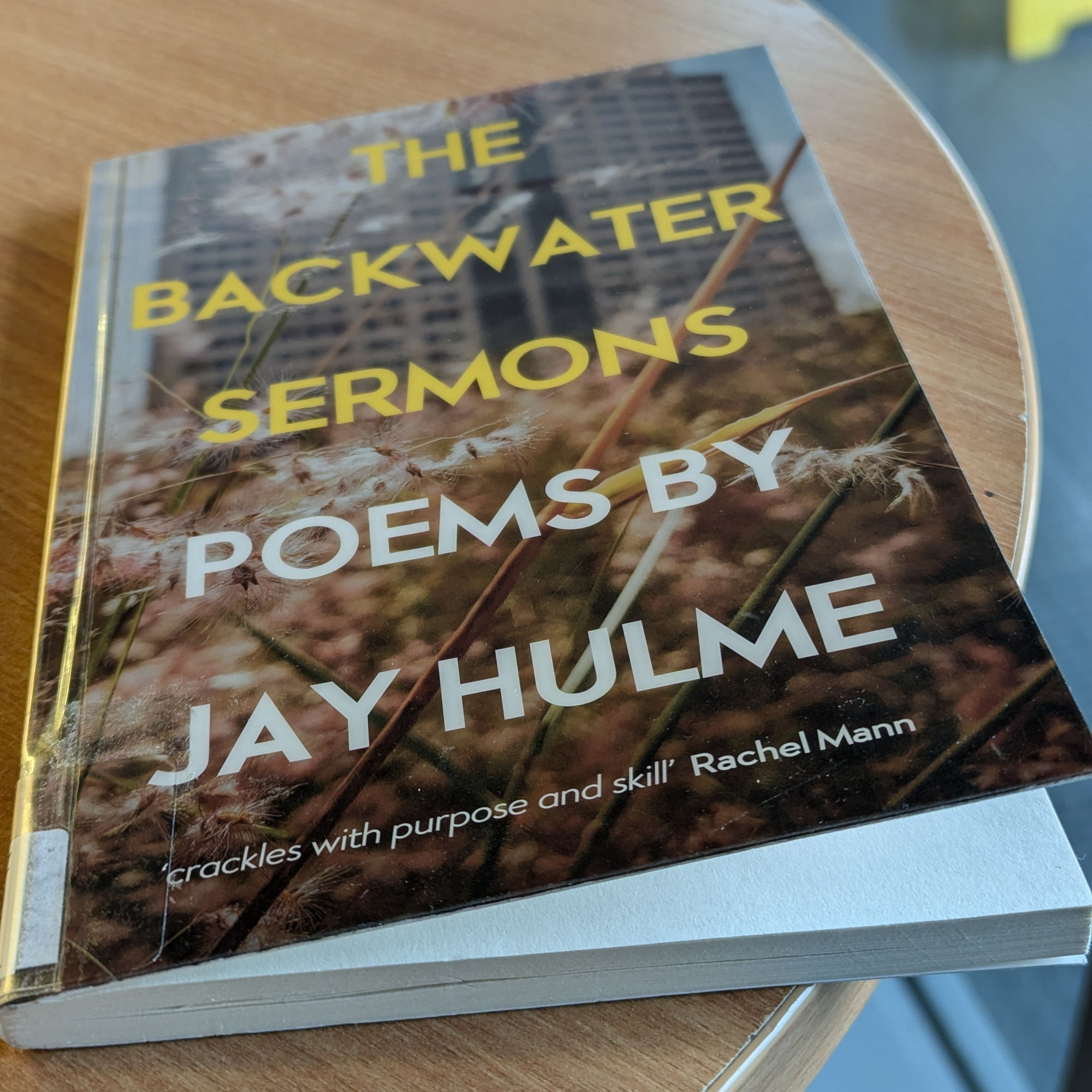 Library copy of "The Backwater Sermons" by Jay Hulme