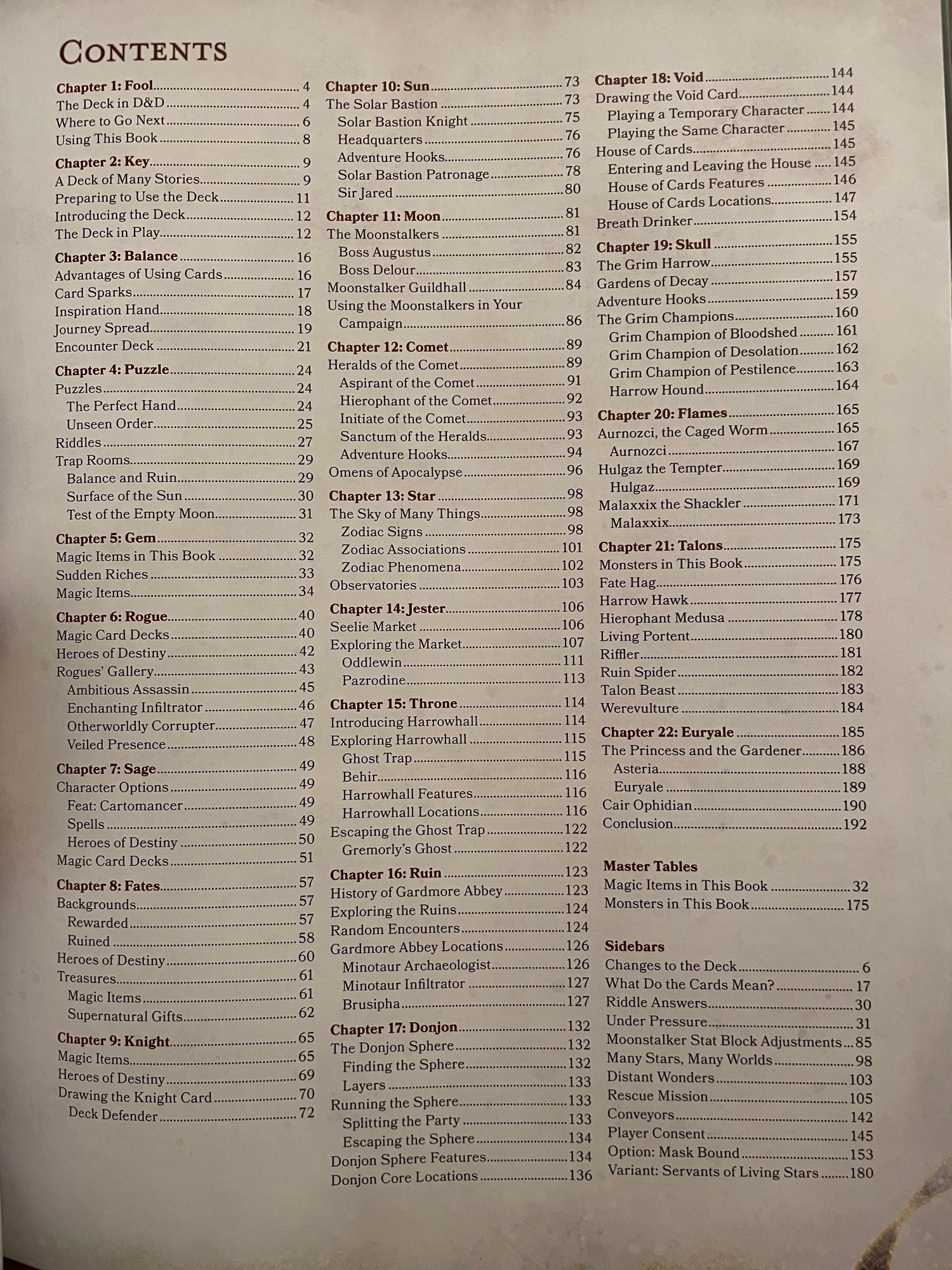 The Book of Many Things - Table of Contents and Disclaimer via D&D Beyond :  r/dndleaks