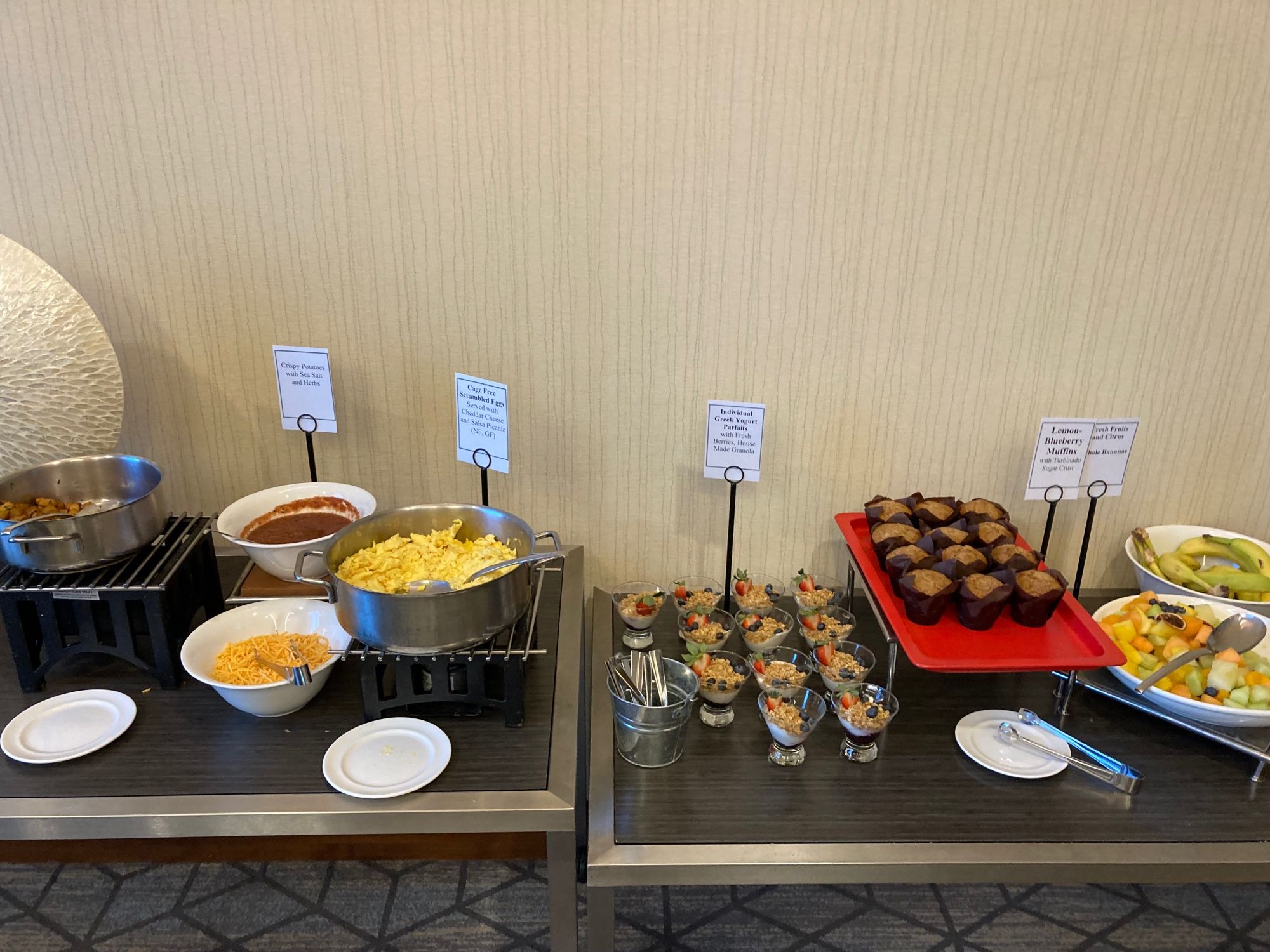 Breakfast buffet