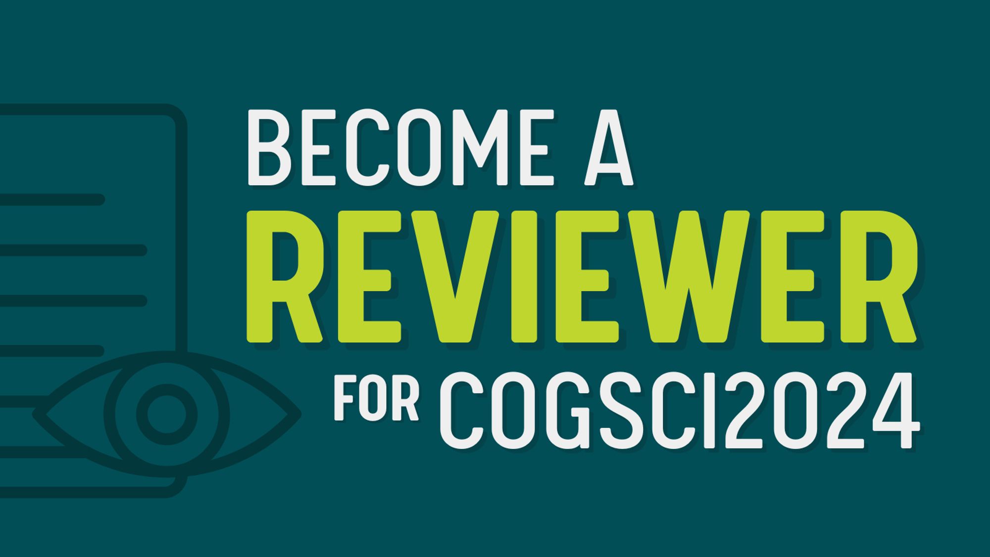 Become a reviewer for CogSci2024