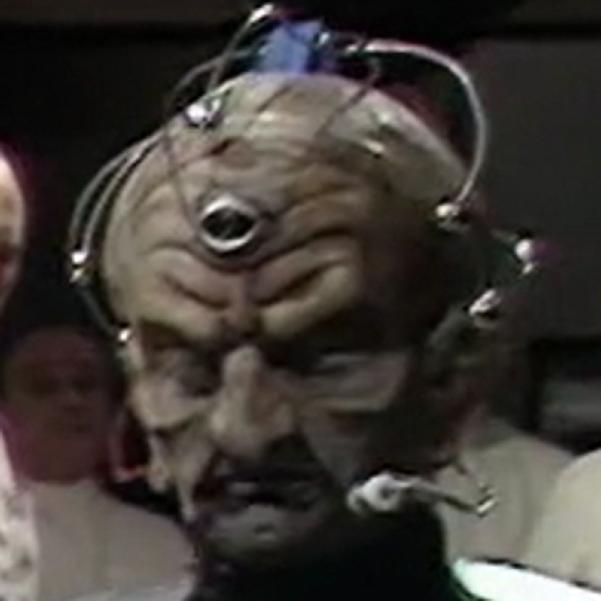 Close up on Davros.