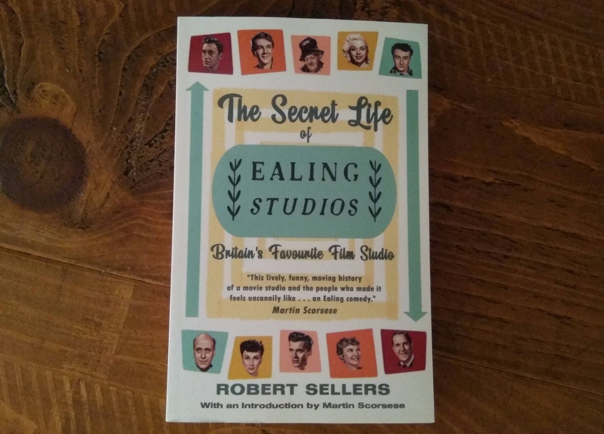 Book on table: The Secret Life of Ealing Studios.