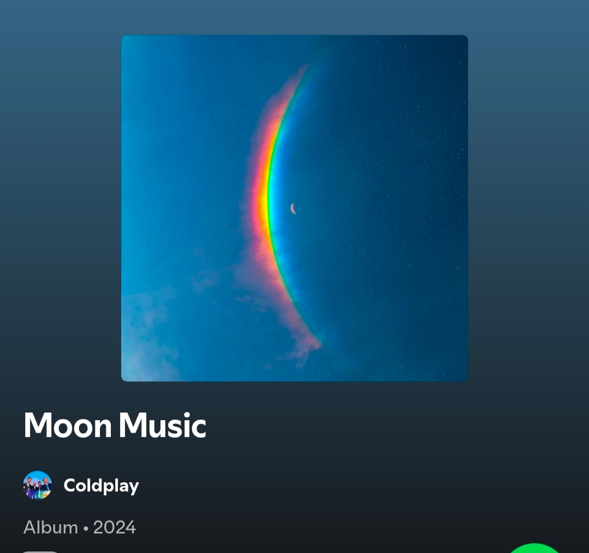 Moon music album cover by Coldplay