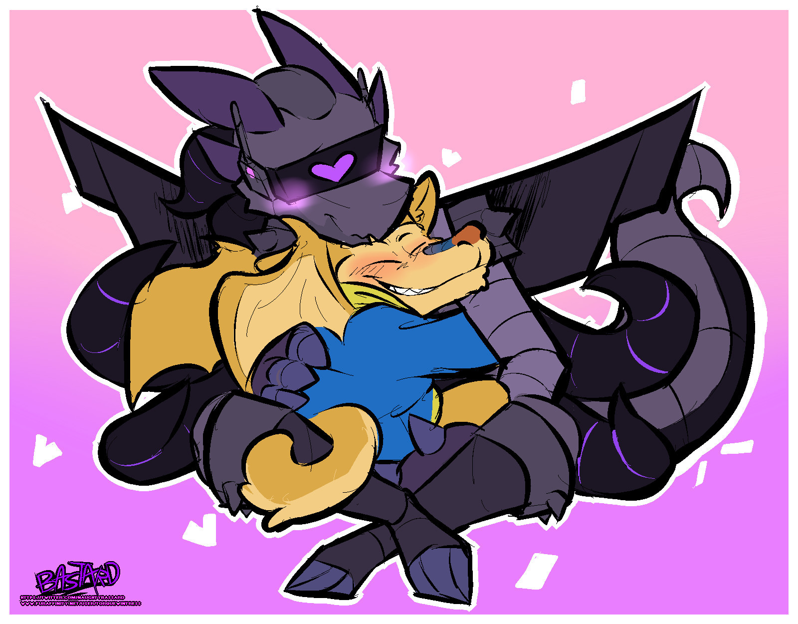 A zeekes holds an Autumn in a lovey embrace, done by autumns friend Bastard!!(will correct with a proper @ if found)