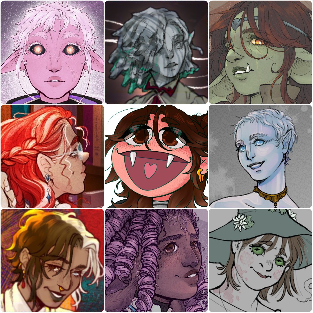 A collage of faces i have done this year or still like!