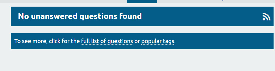 No unanswered questions found
To see more, click for the full list of questions or popular tags.