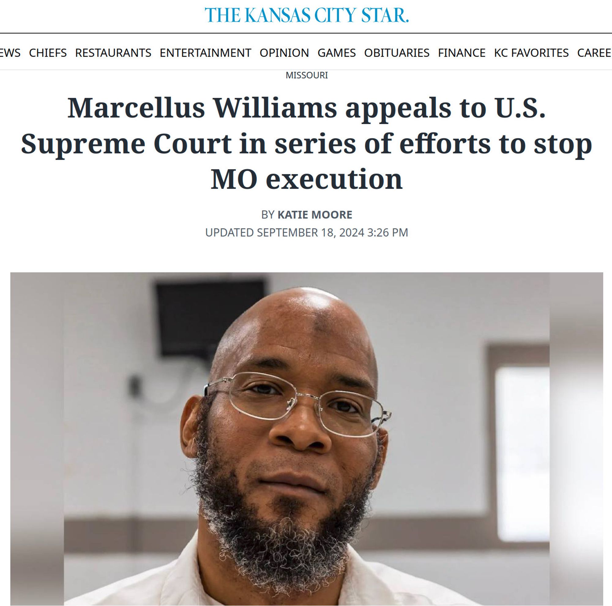 Marcellus Williams appeals to US supreme court