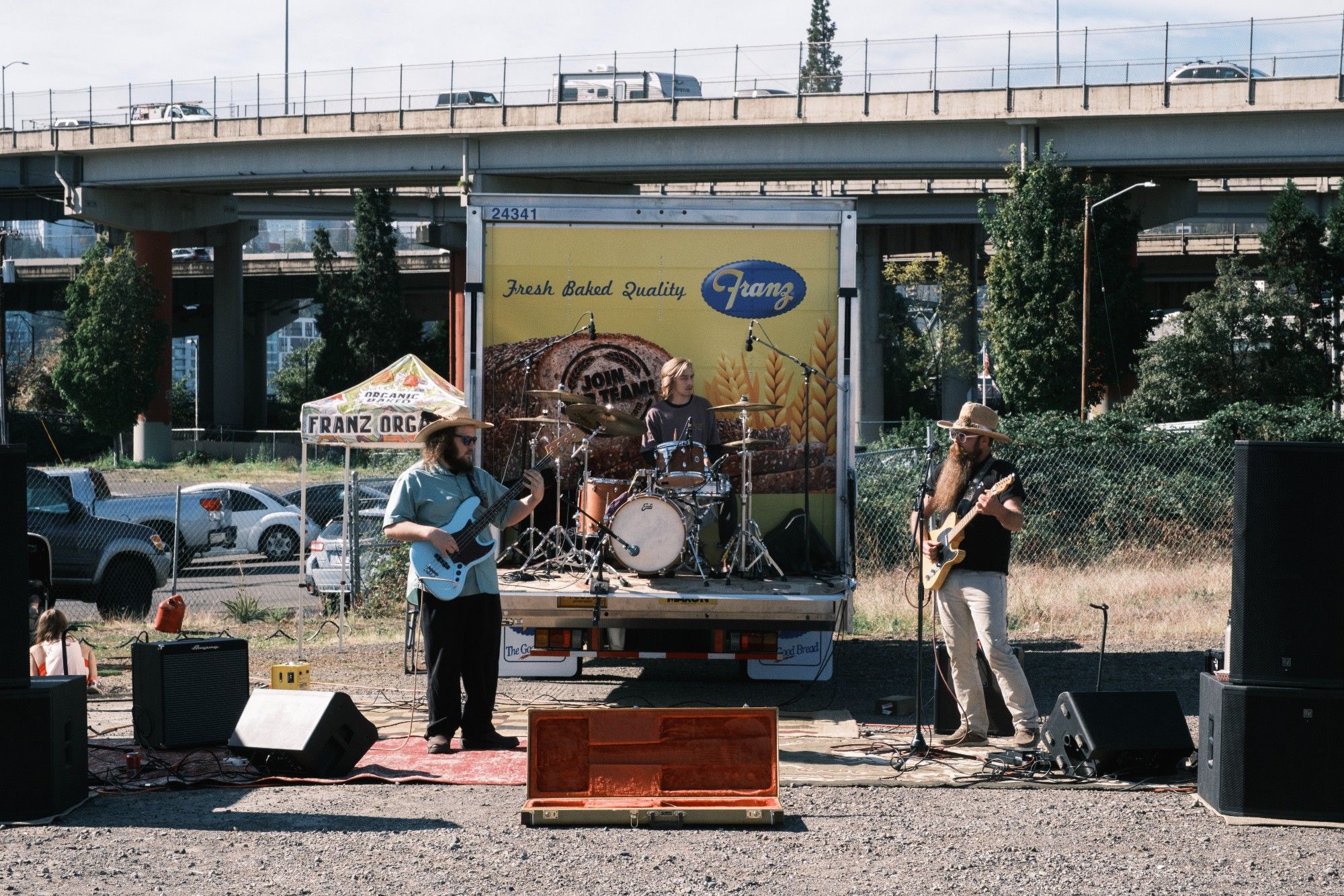 A band performing at World Sausagefest and Heavy Games in SE Portland, OR.