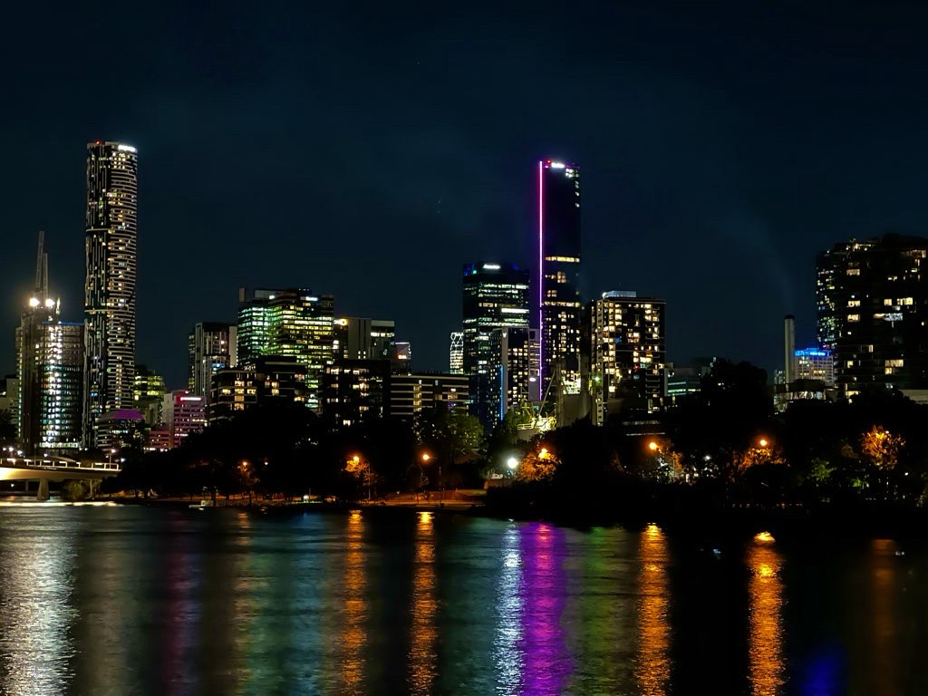 Brisbane night skyline