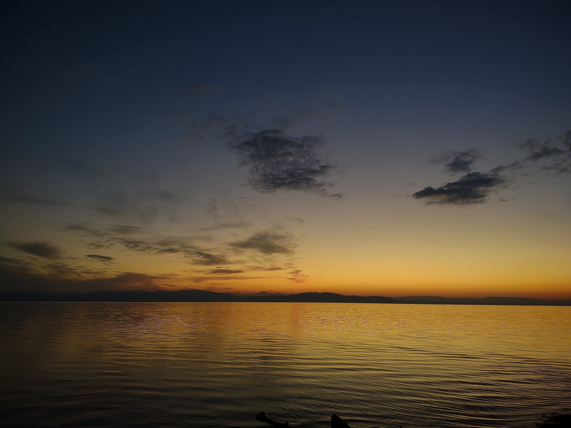 Sunset over Lake Champlain Burlington Vermont September 30 2024