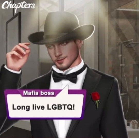 Mafia boss saying long live lgbtq