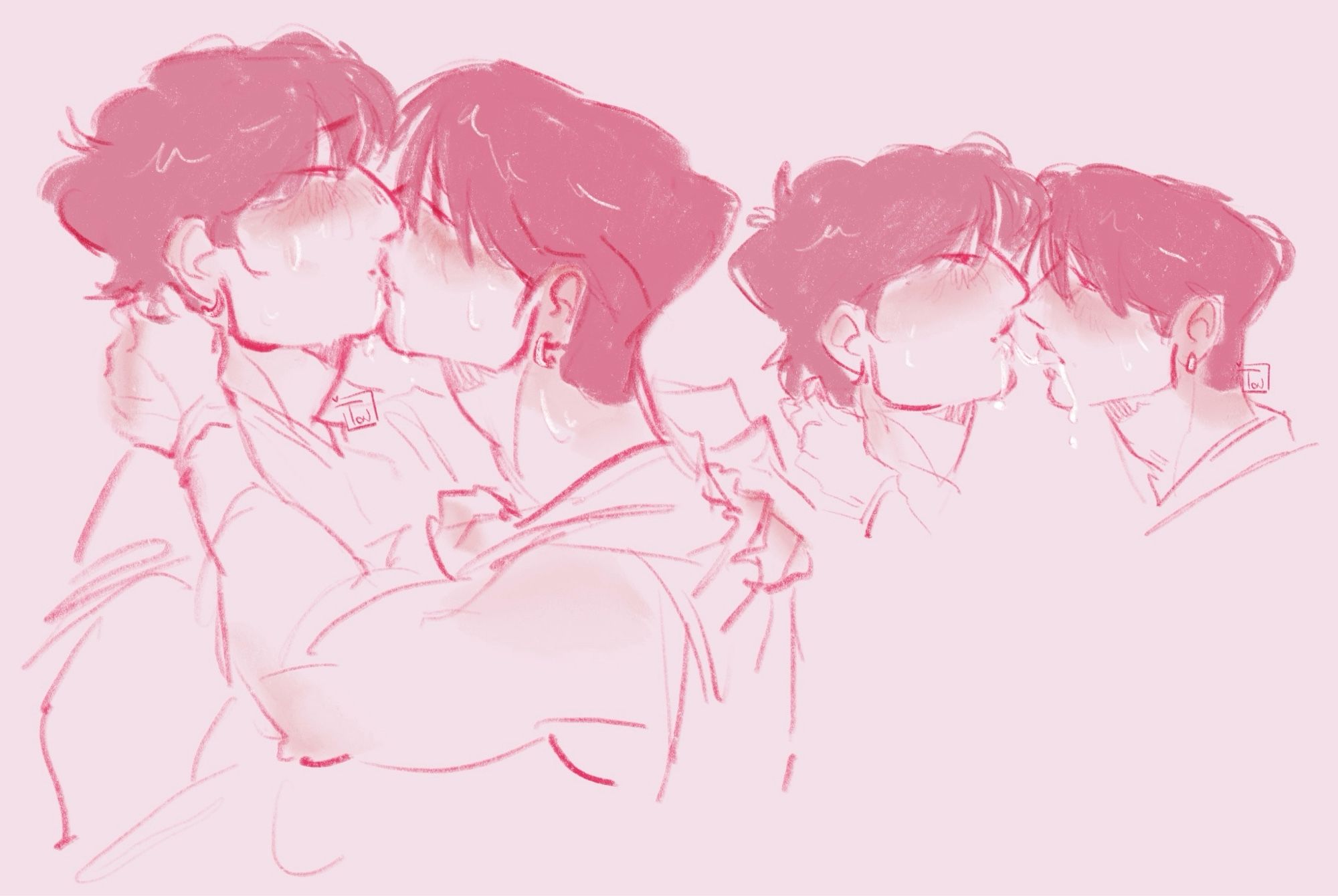 Messy kiss. Binchan💕