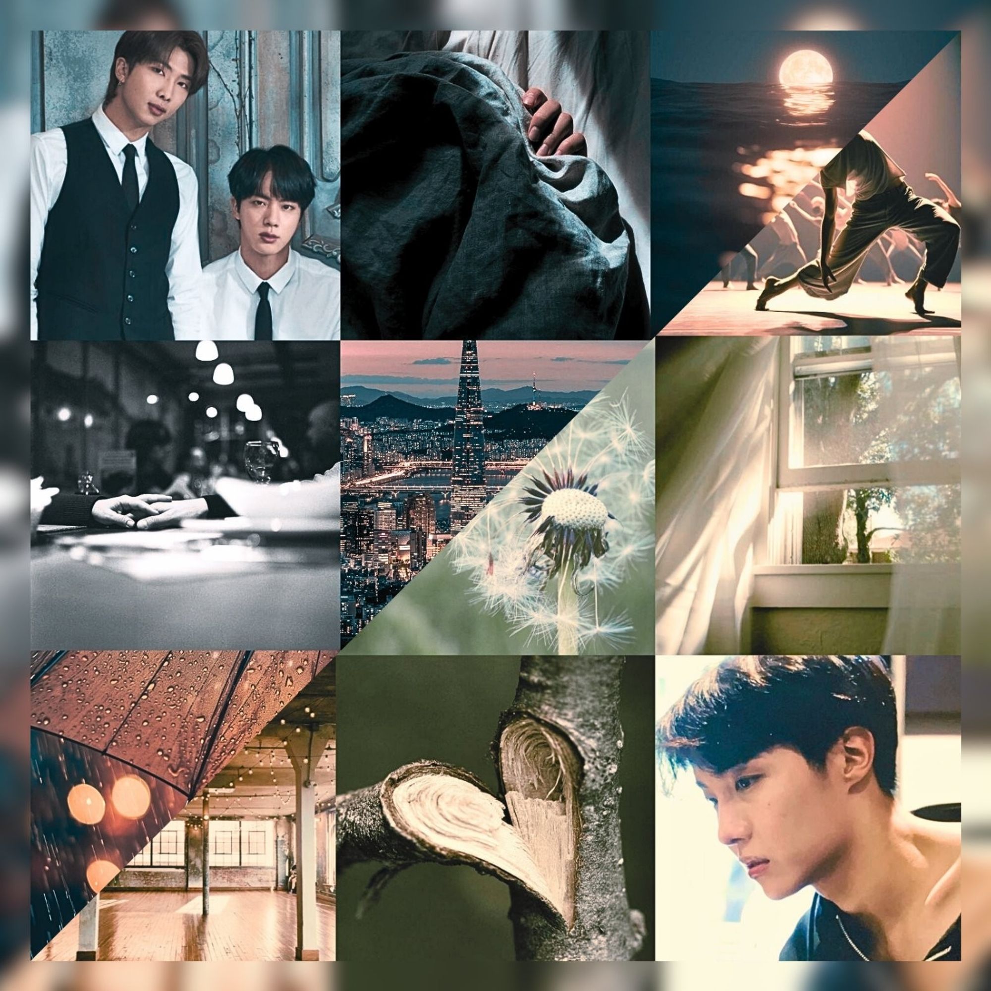 Namjinseok moodboard with a dancing theme