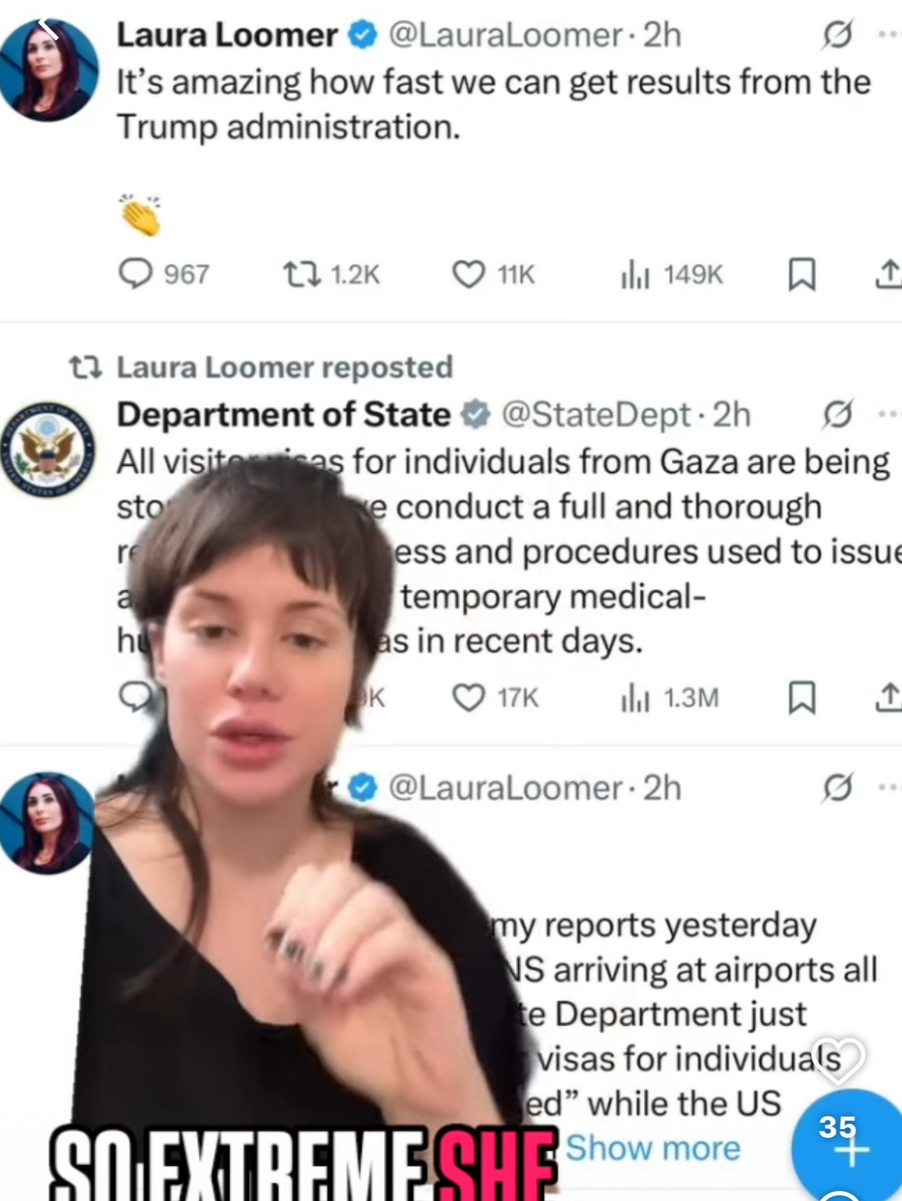 Laura Loomer
@LauraLoomer • 2h
It's amazing how fast we can get results from the Trump administration.
